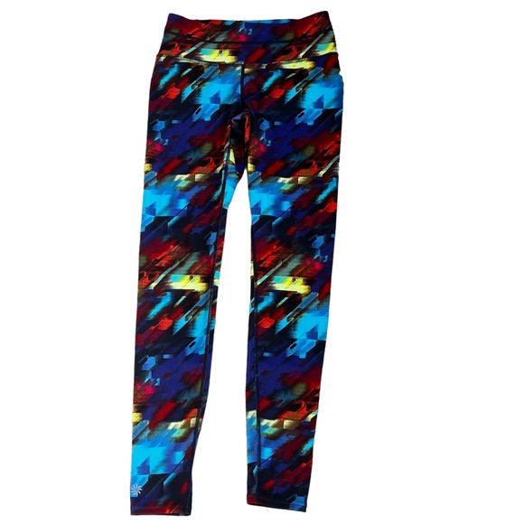 Athleta women's Colorburst Sonar 7/8 length leggings tights size XS - Picture 3 of 11